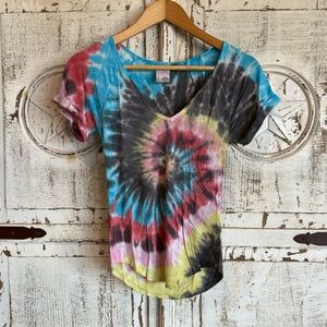 Tie-Dye V-Neck Women’s Top